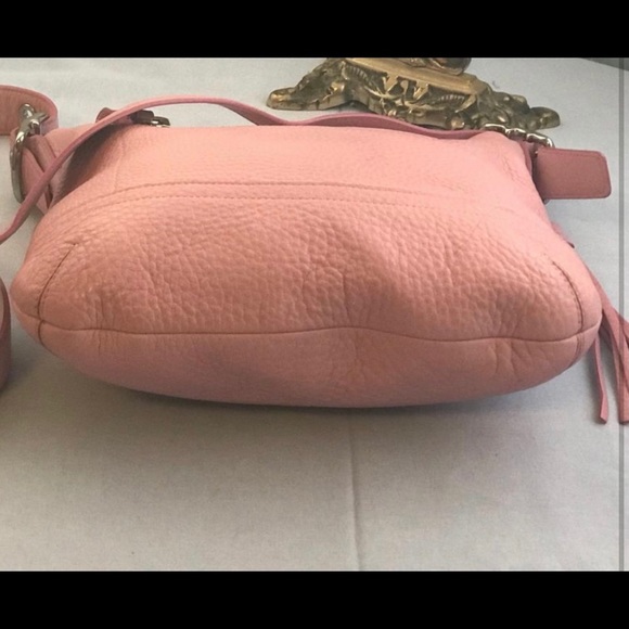 Coach pebble pink leather crossbody purse bag - Picture 3 of 16